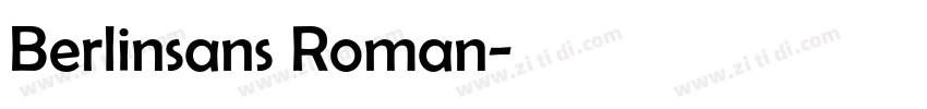 Berlinsans Roman字体转换